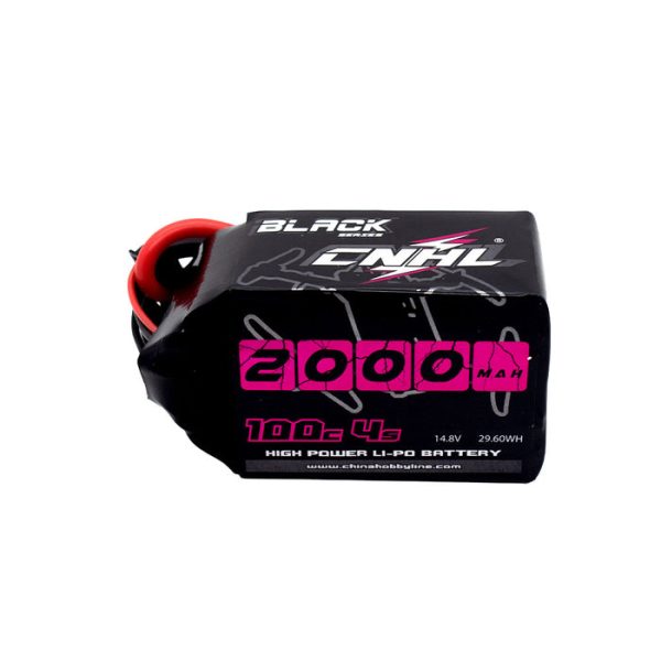 CNHL Black Series 2000mAh 14.8V 4S 100C Lipo Battery with XT60 Plug