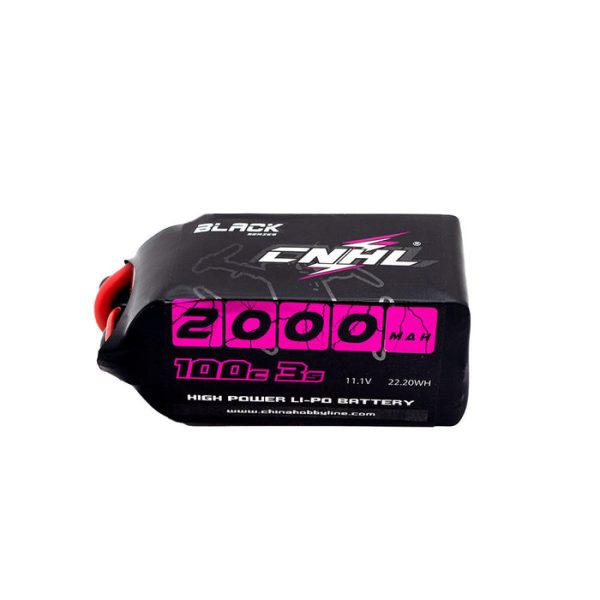 CNHL Black Series 2000mAh 11.1V 3S 100C Lipo Battery with XT60 Plug