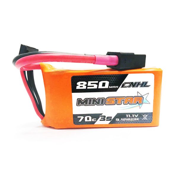 CNHL MiniStar 850mAh 11.1V 3S 70C Lipo Battery with XT60 Plug