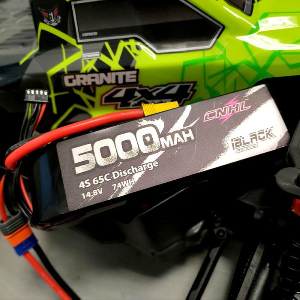 CNHL Black Series 5000mAh 14.8V 4S 65C Lipo Battery with XT90 Plug