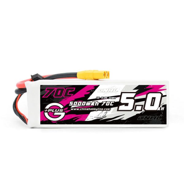 CNHL G+Plus 5000mAh 14.8V 4S 70C Lipo Battery with XT90 Plug