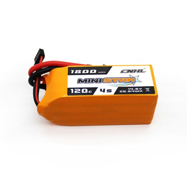 CNHL MiniStar 1800mAh 14.8V 4S 120C(max 200C) Lipo Battery with XT60 Plug