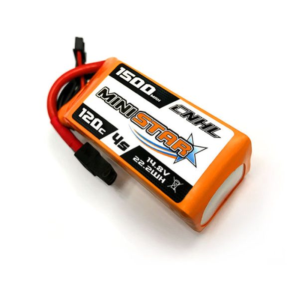 [Combo] 2 Packs CNHL MiniStar 1500mAh 14.8V 4S 120C Lipo Battery with XT60 Plug