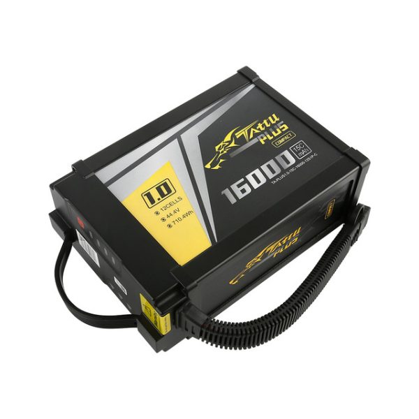 Tattu Plus 1.0 Compact Version 16000mAh 44.4V 15C 12S1P Lipo Smart Battery Pack With XT90-S Plug