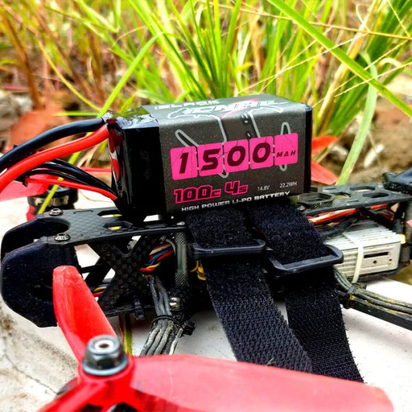[Combo] 2 Packs CNHL Black Series 1500mAh 14.8V 4S 100C Lipo Battery with XT60 Plug