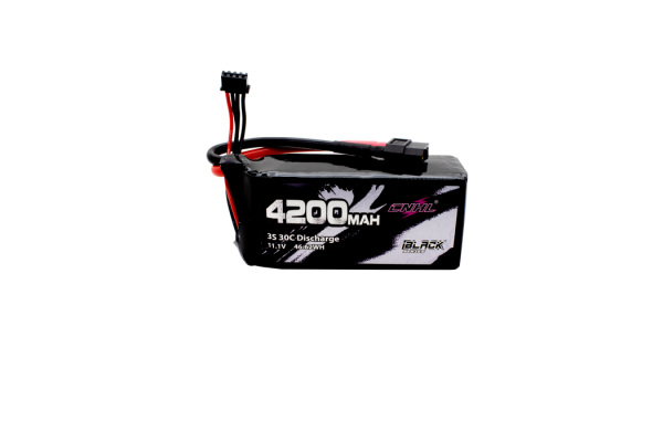 2 Packs CNHL 4200mAh 3S Shorty Lipo Battery 30C 11.1V with XT60 Plug